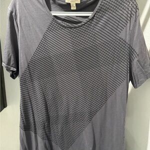 Burberry Charcoal Patterned Men's Tee
